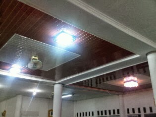 Kang Bang Lampung  Plafon  PVC  Pemasangan Plafon  PVC  Mesjid 