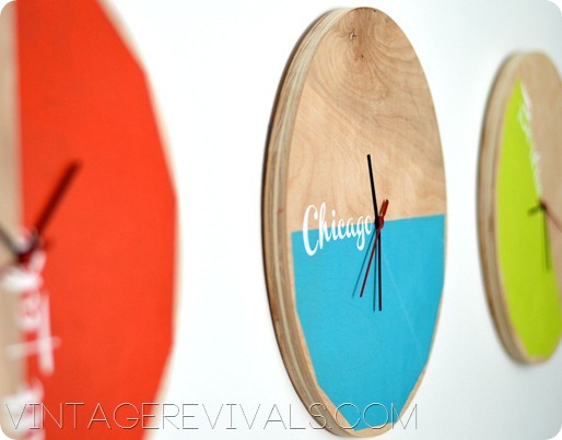 wooden clocks