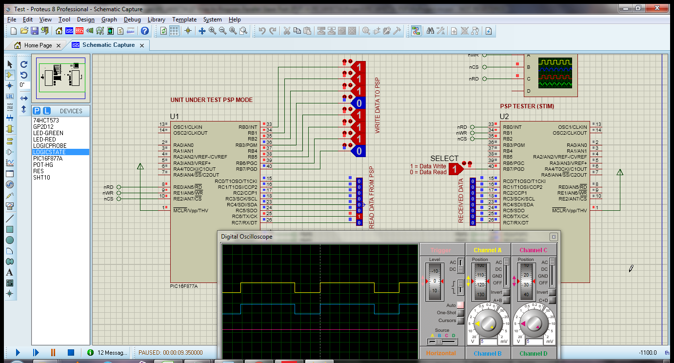 How to Program Parallel Slave Port (PSP) in PIC16F877A