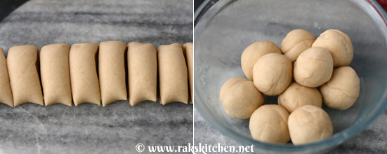 Rumali roti preparation 3