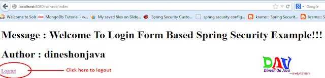Security Logout Example