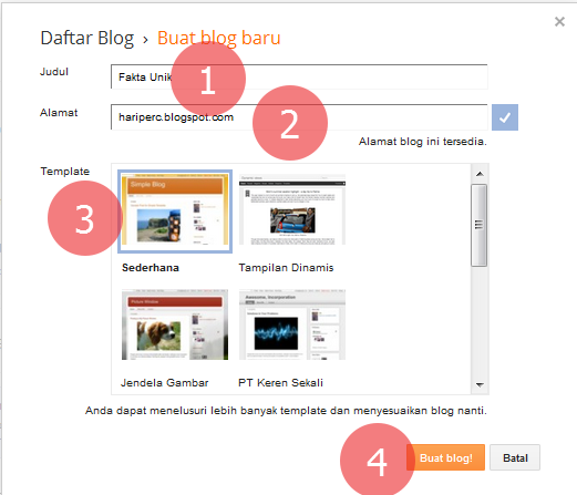 langkah membuat blog langkah membuat blog