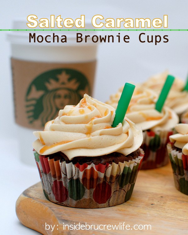 Salted Caramel Mocha Brownie Cups Recipe Girls Dishes