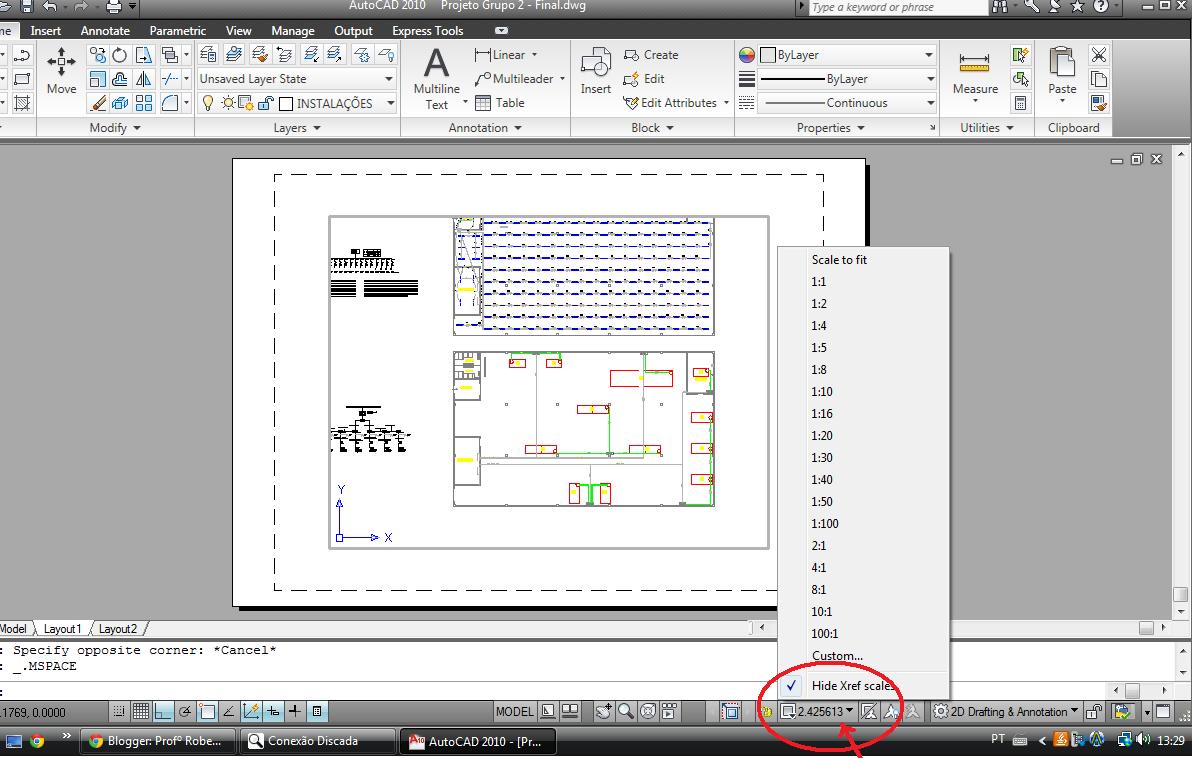 Como Alterar A Escala De Um Desenho No Autocad