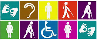 Imagen con iconos que representan distintas discapacidades
