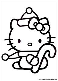 Hello Kitty Christmas coloring pages For Kids 8