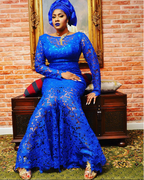 Angela Okorie in Aso Ebi