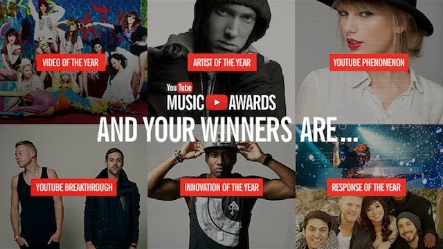 Winners of the 2013 You Tube Awards_Celebrity English