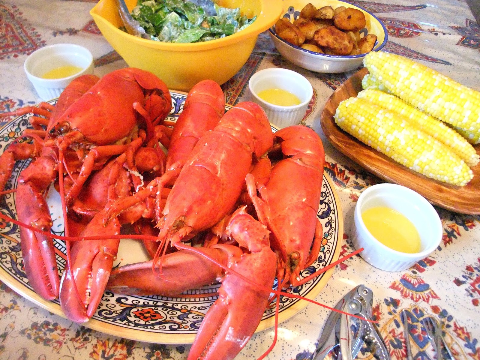 Susan's SavourIt! Steamed Lobsters in Garlic Butter...