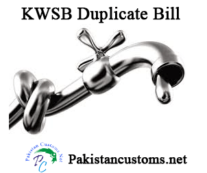 Water Board Duplicate Bill Karachi