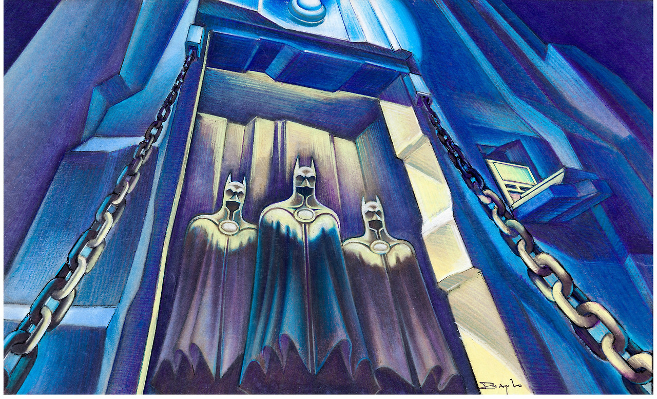 Concept Art For Konami’s Batman Returns: The Video Game (1992). 