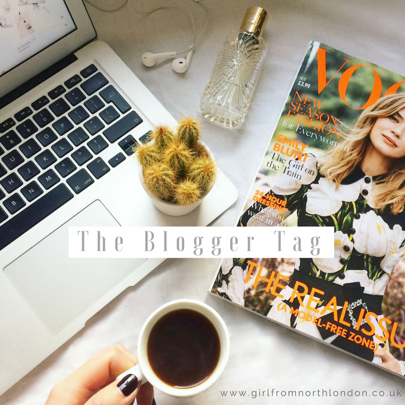 2016 on Girl From North London The Blogger Tag, flat lay, fashion blogger