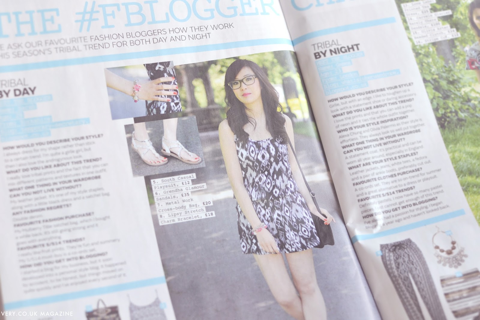 temporary secretary fashion blog, uk fashion blog, fashion blogger in very magazine tribal trend, summer fashion trend, fashion blog uk