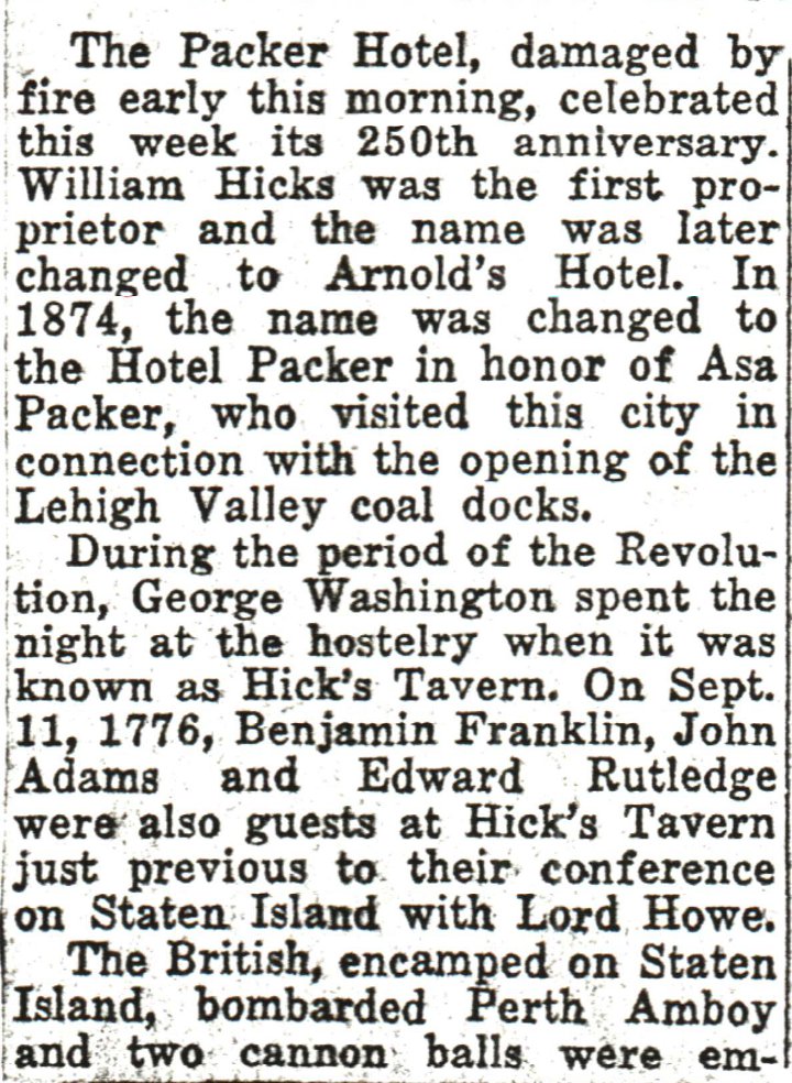 Historic Perth Amboy Virtual Museum Packer House Fire 1942