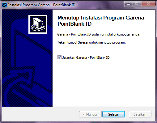 Instalasi Selesai Cara Download dan Install PB Garena Terbaru 2018