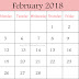 [Free] * February 2018 Printable Calendar Blank Templates