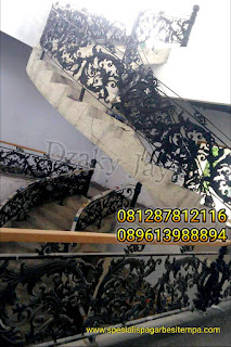 Tangga Lengkung Besi Tempa Tangga Lengkung Besi Tempa untuk Rumah Mewah