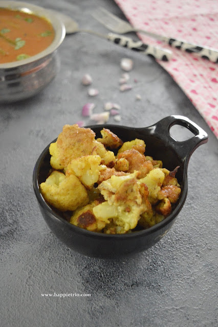 Egg Dipped Cauliflower Recipe | Egg Coated Gobi Florets