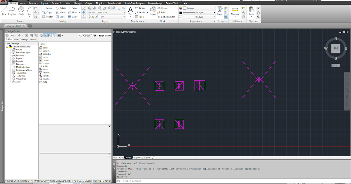 AutoCAD DesignCenter Redefinindo Blocos