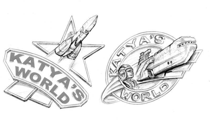 Sketched badges