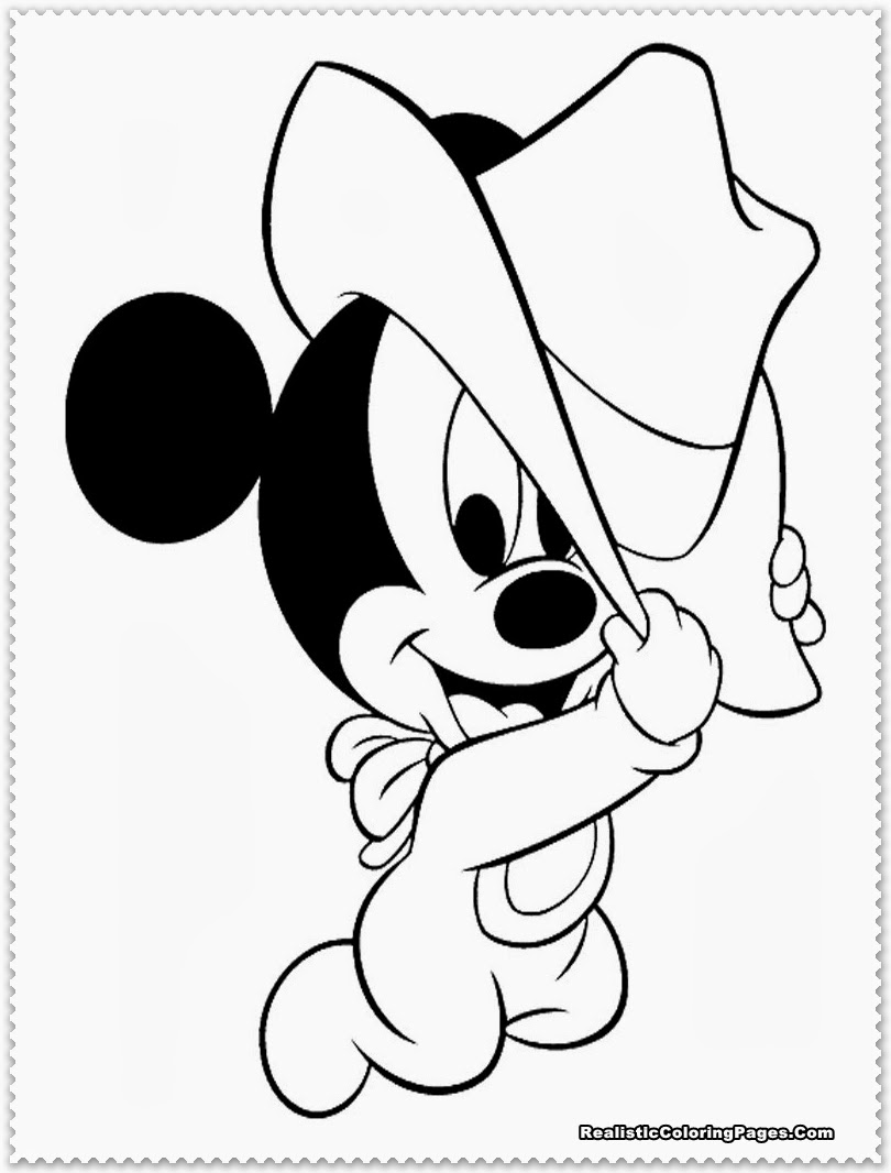 baby coloring pages mickey mouse - photo #2