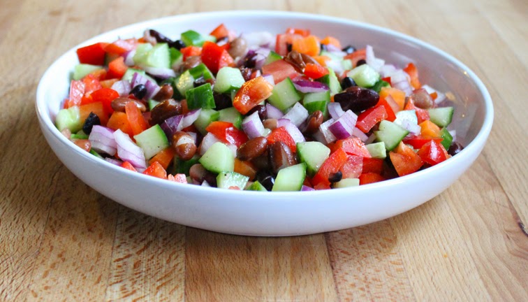 Chopped Salad with Mixed Beans
