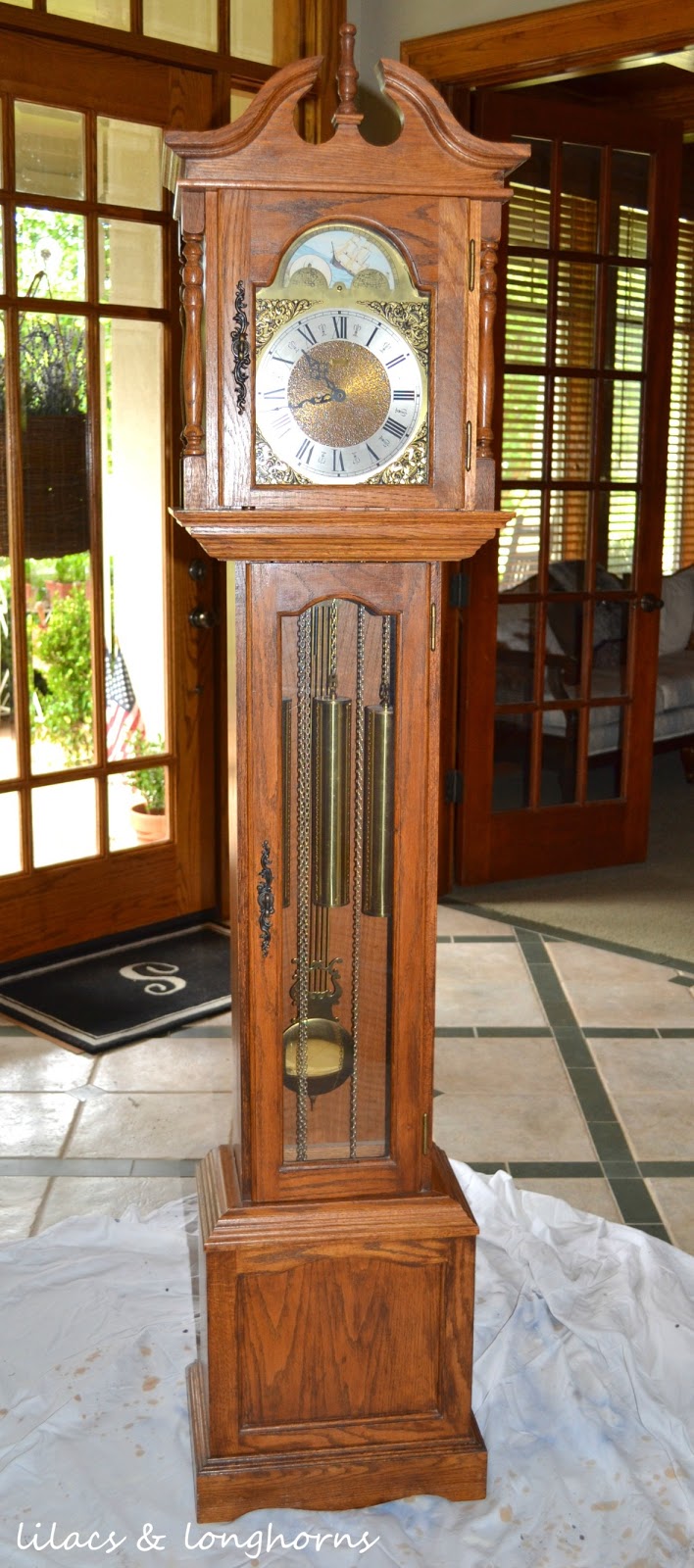 A Grandfather Clock Makeover And Little History Lilacs A Grandfather Clock Makeover And Little History