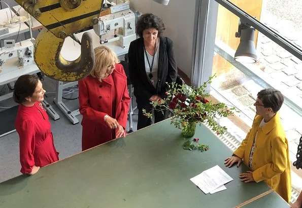  Crown Princess Mary and First Lady Macron visited School of Design on Holmen in Copenhagen