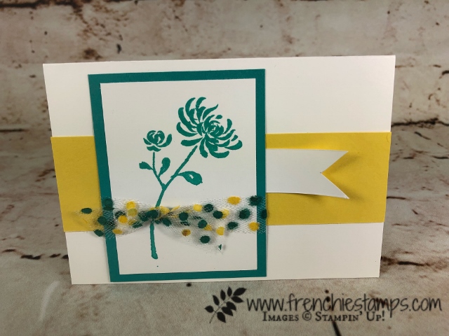 How to add colors to the Polka Dot Tulle Ribbon, Stampin'Up!, Artistically Asian, Frenchie Stamps,