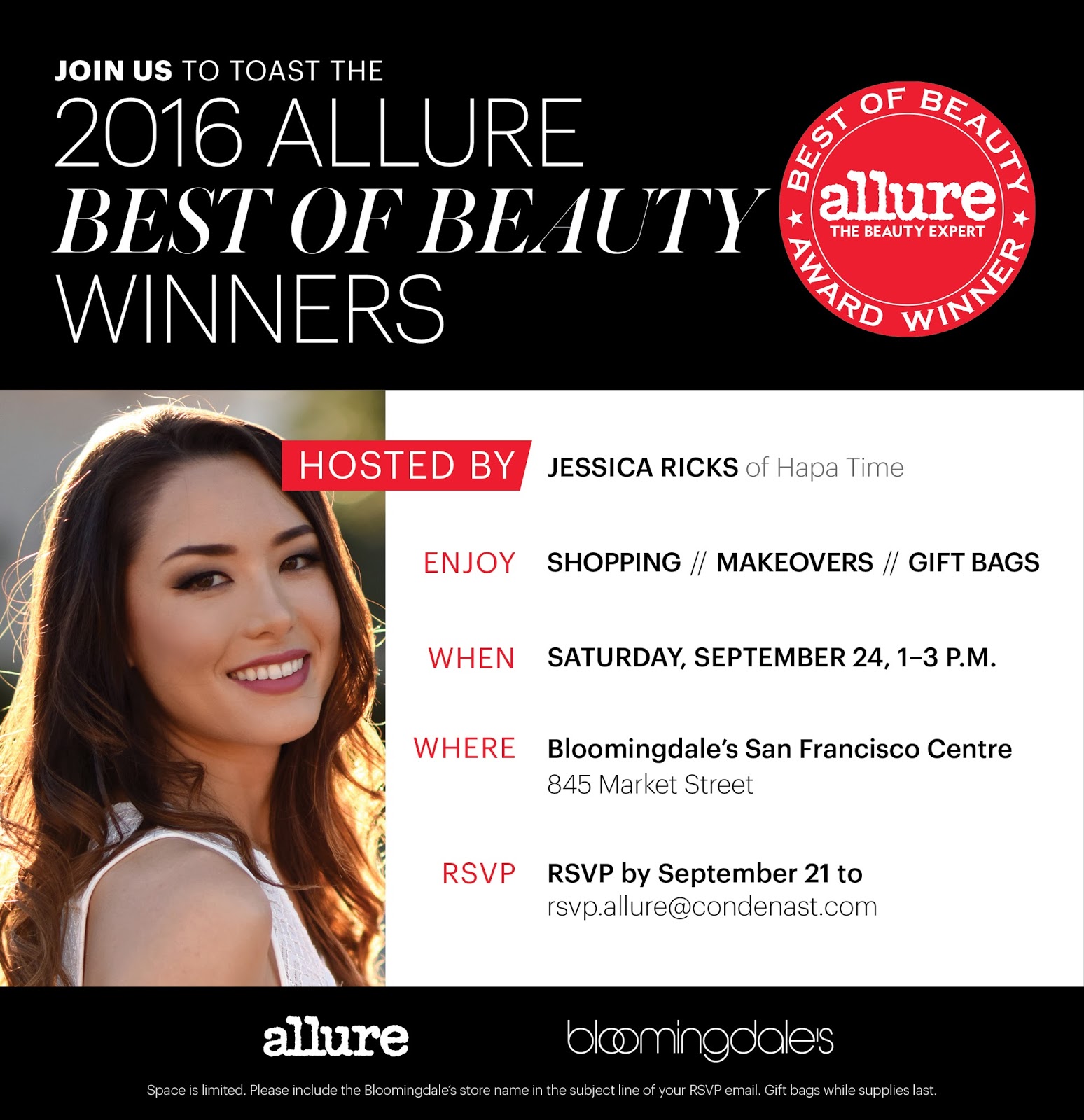 Allure’s Best of Beauty Event in SF! Hapa Time