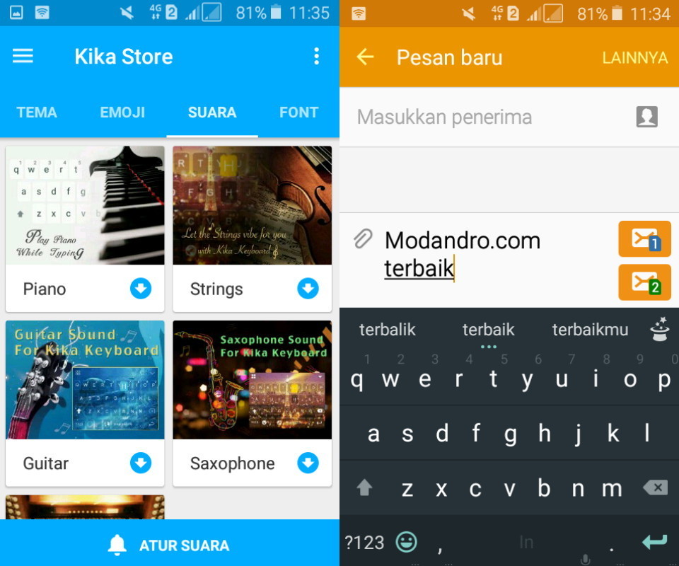 aplikasi keyboard android terbaik aplikasi keyboard terbaik kika