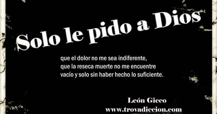 Solo Le Pido A Dios León Gieco