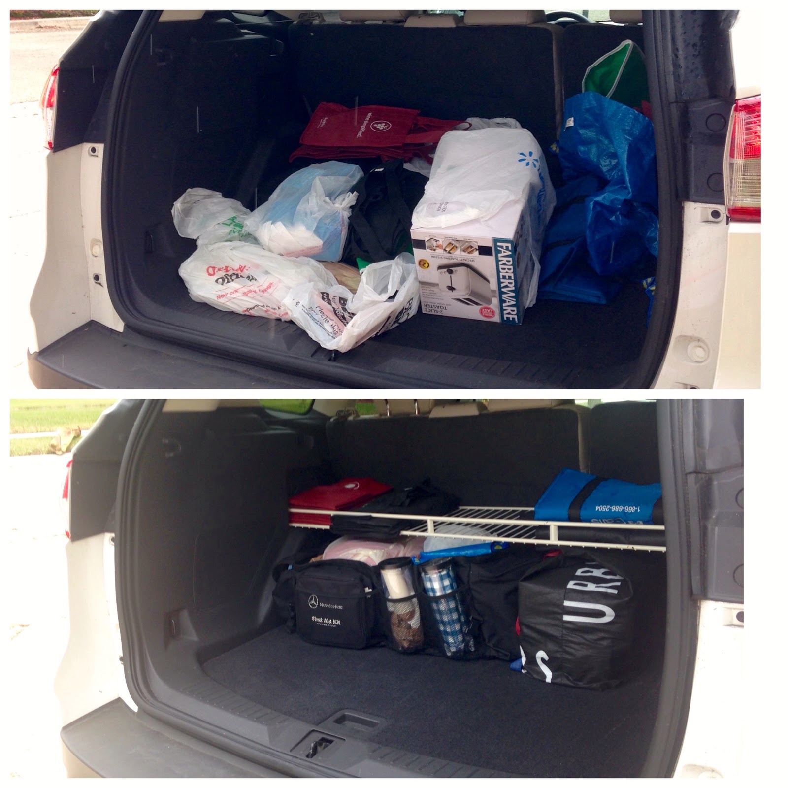 MAY DAYS Organize The Car Trunk With A Shelf