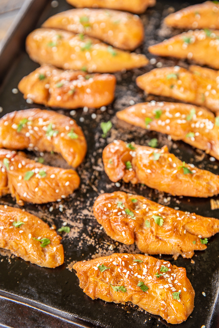 Sticky Chicken - super easy to make and tastes delicious! Chicken marinated in brown sugar, soy sauce, teriyaki sauce, butter, Creole seasoning and dry mustard. Makes a lot - great for meal prep. Serve over rice, noodles, salad or chop up in a wrap. Everyone LOVED this easy chicken recipe! #chicken #chickenrecipe Sticky Chicken - super easy to make and tastes delicious! Chicken marinated in brown sugar, soy sauce, teriyaki sauce, butter, Creole seasoning and dry mustard. Makes a lot - great for meal prep. Serve over rice, noodles, salad or chop up in a wrap. Everyone LOVED this easy chicken recipe! #chicken #chickenrecipe
