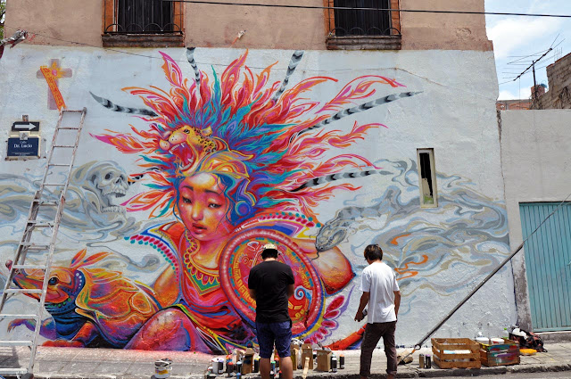 Street Art By Kenta Torii In Queretaro , Mexico For The Board Dripper Festival. 3