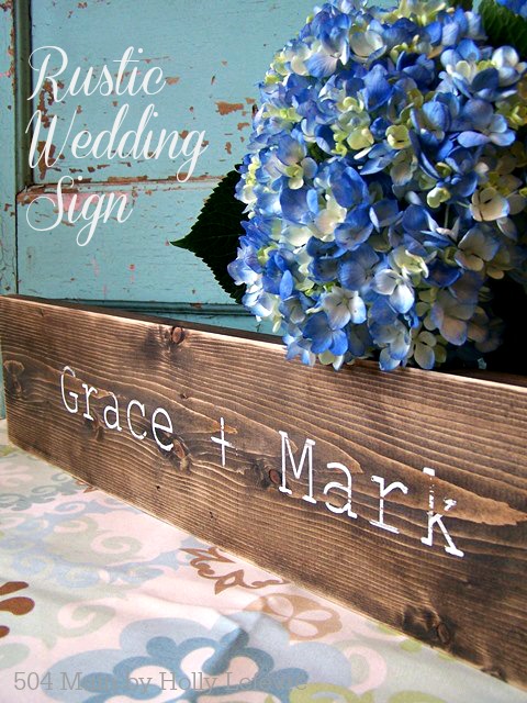 Rustic weddings signs are great gifts or accessories to accent your wedding decor.