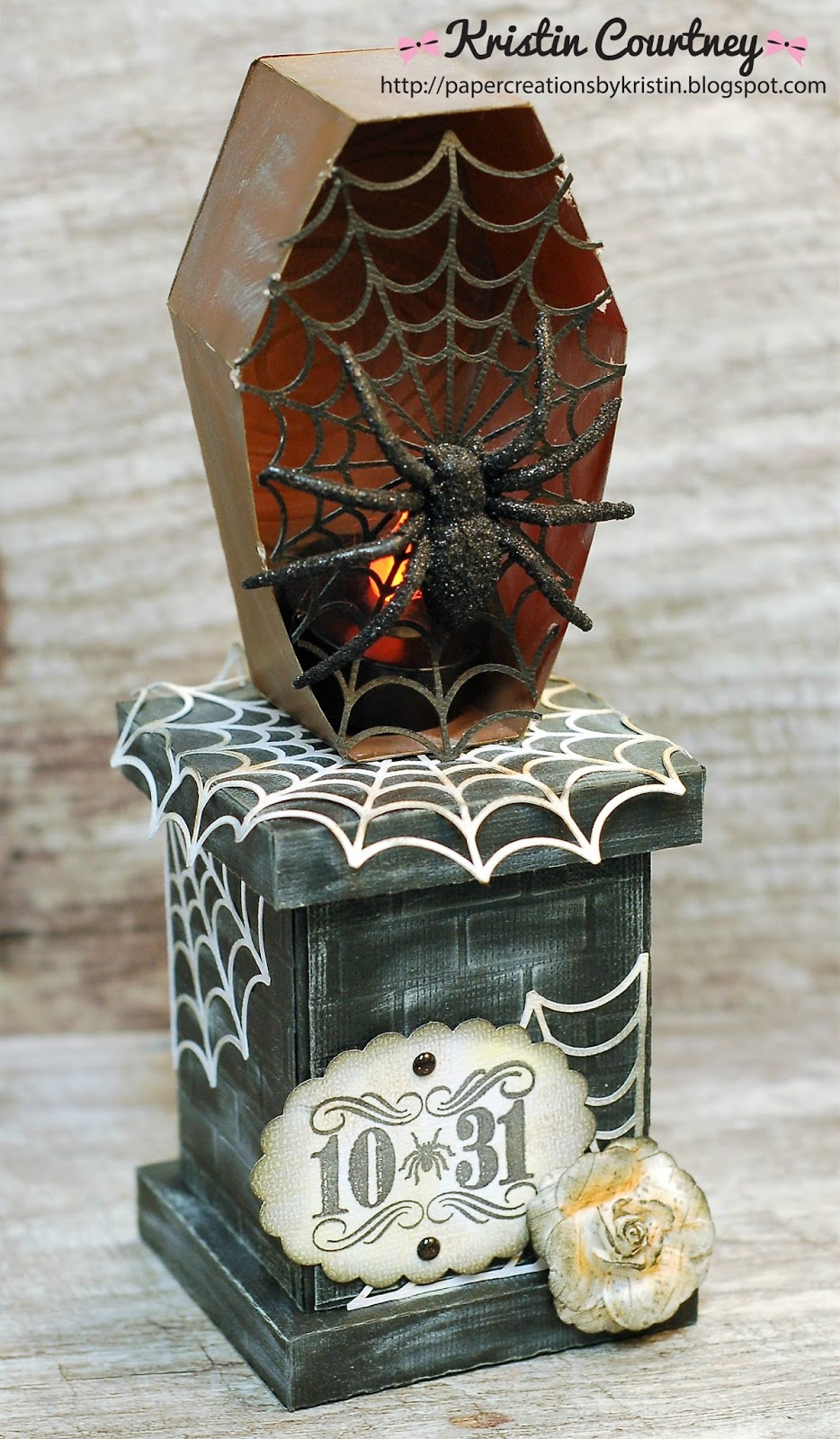 Paper Creations by Kristin Halloween Pillar Decoration