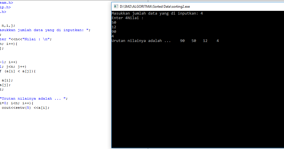 Membuat Selection Sorting dengan C++ ~ Purnomo Developer