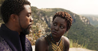 Chadwick Boseman and Lupita Nyong'o in Black Panther