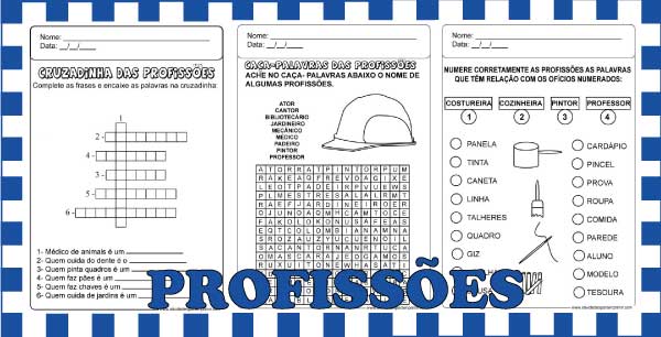 Caça-Palavras das profissões - Atividades para imprimir  Atividades para  imprimir, Caça-palavras, Atividades sobre