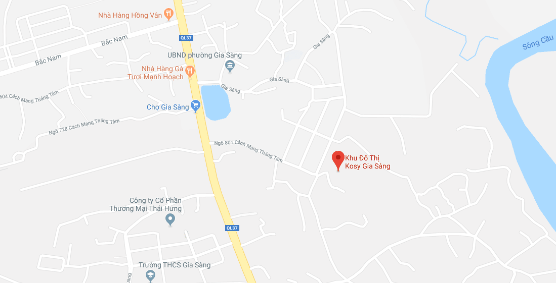 Vị trí dự án Kosy Gia Sàng Vị trí dự án Kosy Gia Sàng