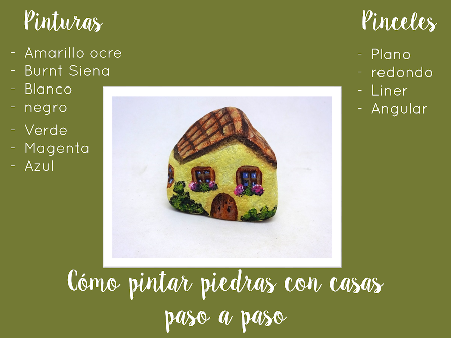 como pintar piedras paso a paso