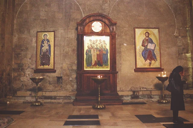 inside Svetitskhoveli Cathedral