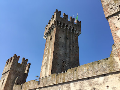 Towers of Castello scaligero di Valeggio sul Mincio.