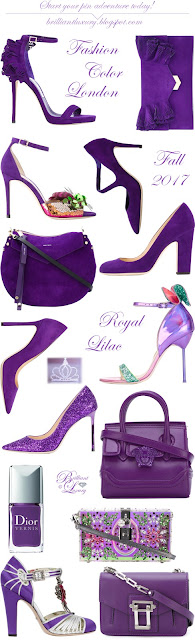 ♦Pantone Fashion Color Royal Lilac #pantone #shoes #bags #purple #brilliantluxury
