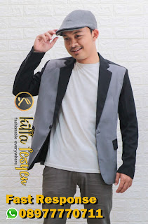 Blazer Pria BlackGrey Blazer Pria BlackGrey