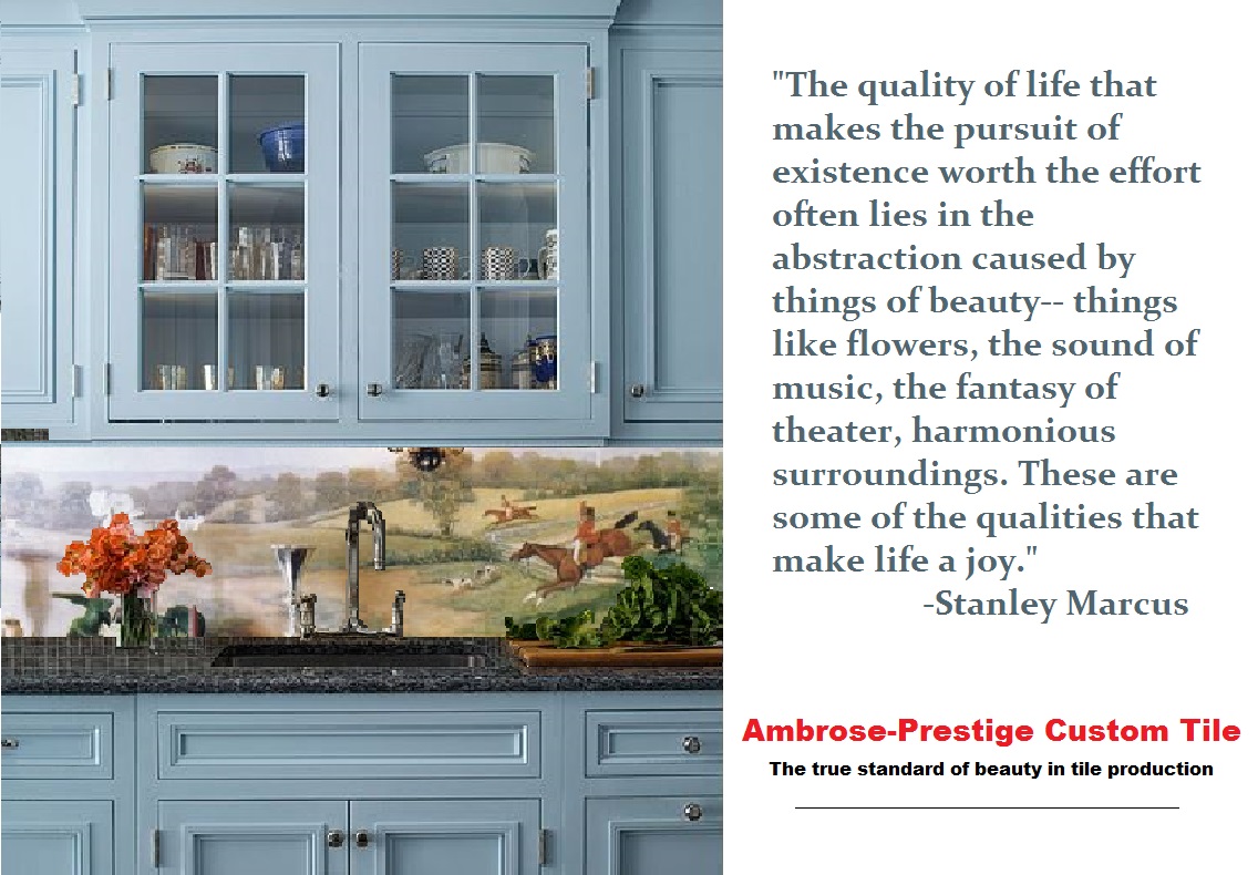 AmbrosePrestige Custom Tile Tile as a design feature for the whole house