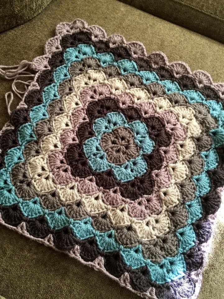 Shell Stitch Baby Blanket Free Pattern ~ YARN CROCHET