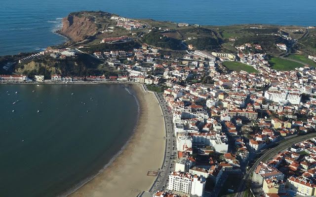 Imagem aérea de São Martinho do Porto – Portugal