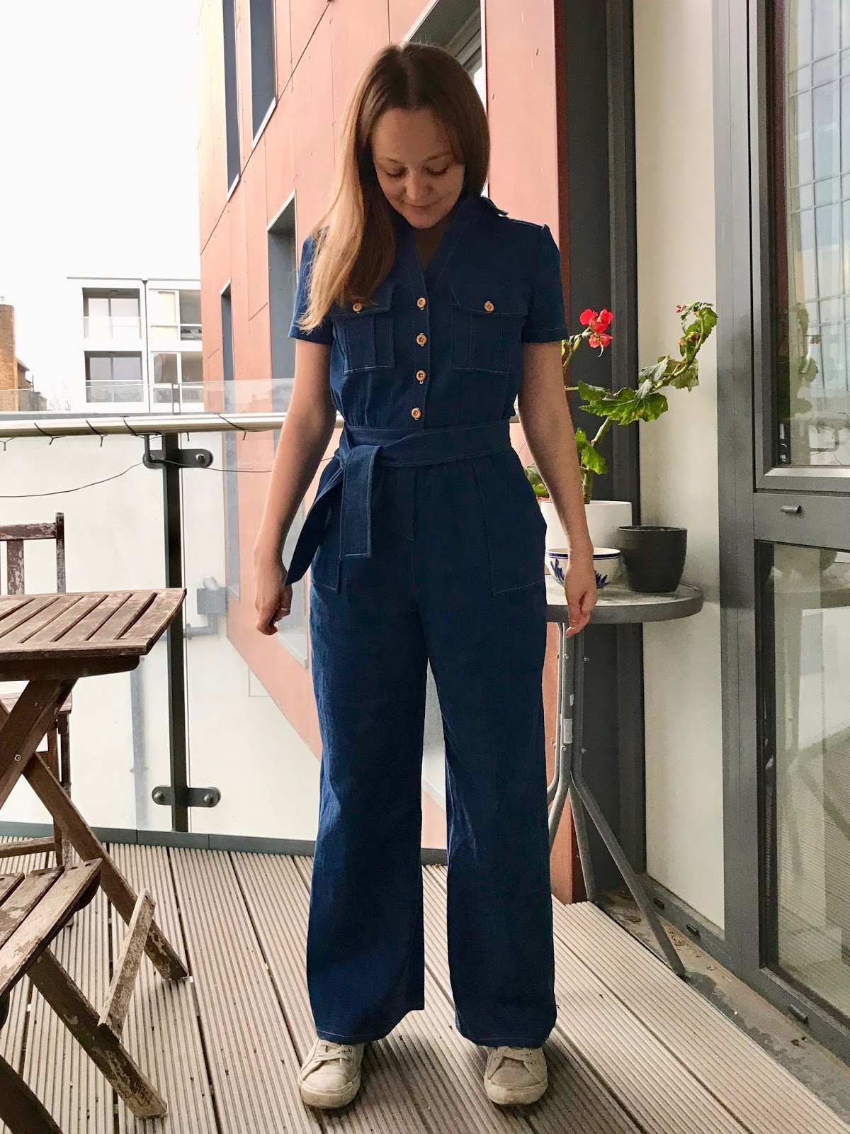 Diary of a Chain Stitcher Denim McCalls 7330 Jumpsuit